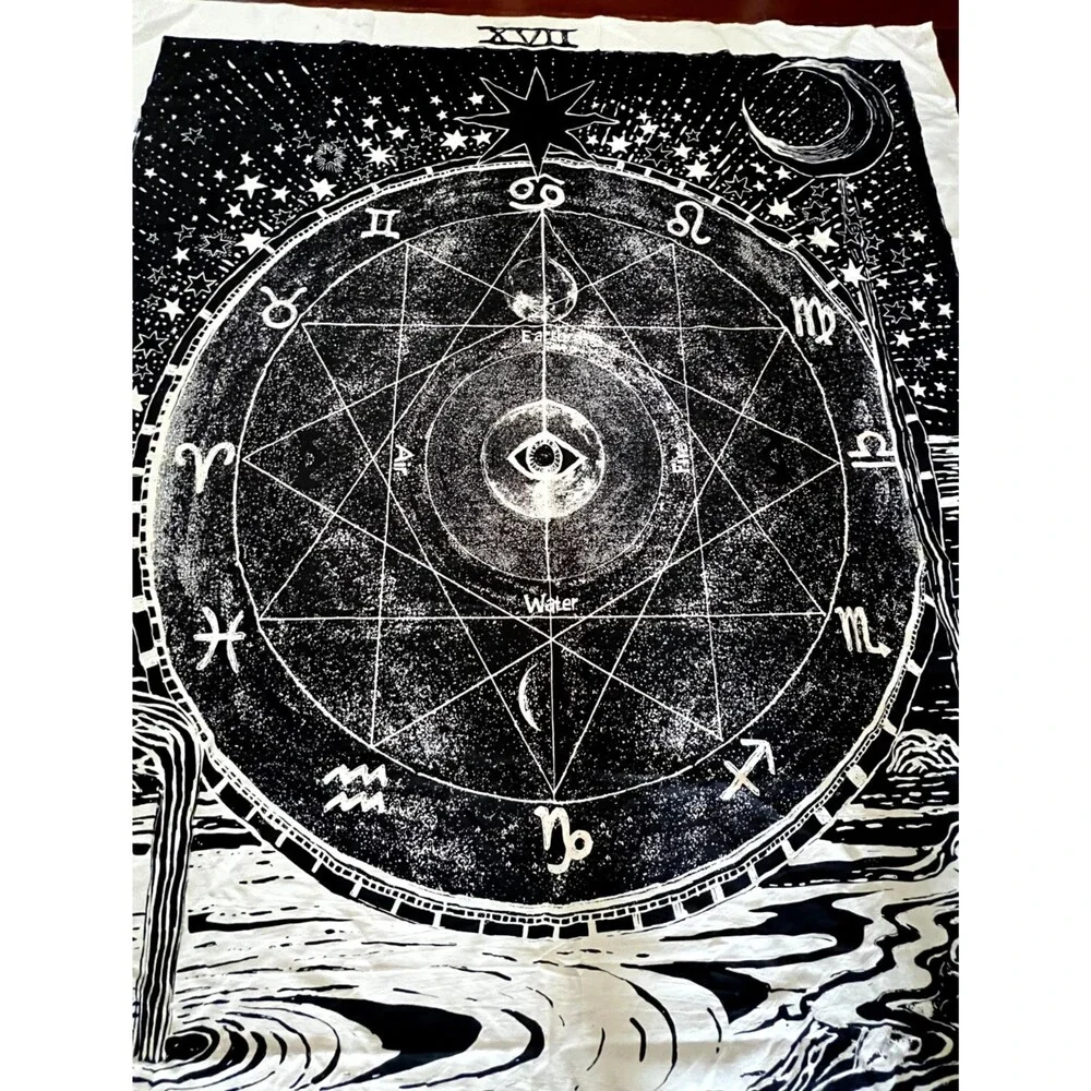 Urban Outfitters The Star Tarot Card Wall Art Tapestry Astrology Aquarius Witchy